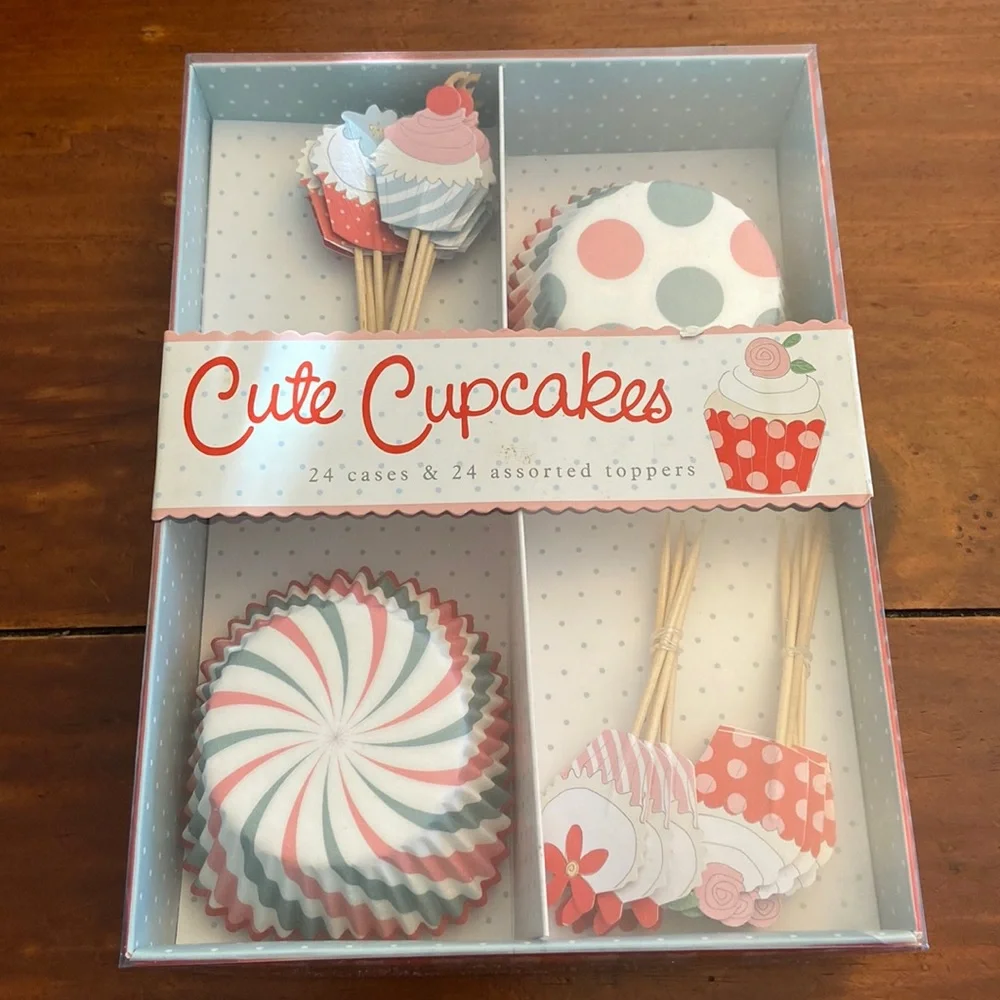 Meri Go Round Cute Cupcakes Birthday Toppers